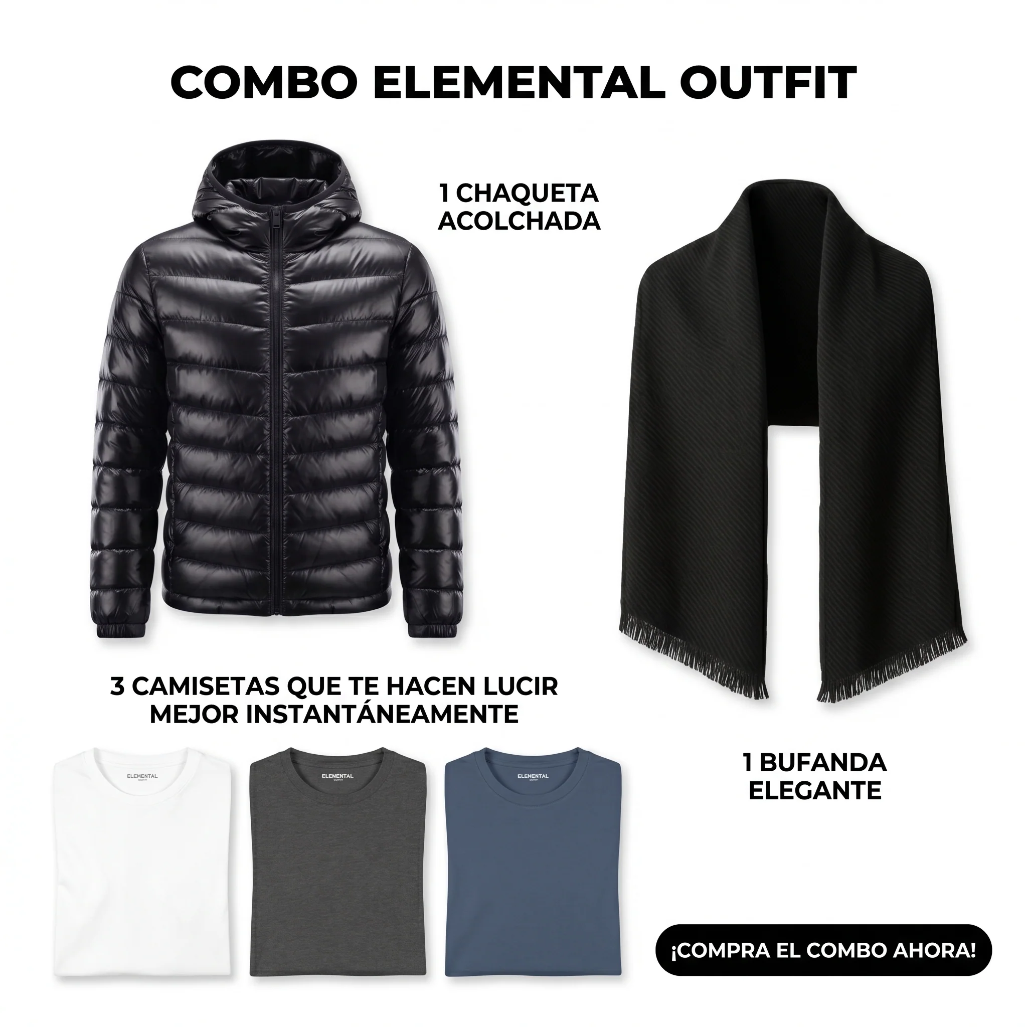 PACK 50% OFF 3 Remeras + Campera Gratis - Image 2
